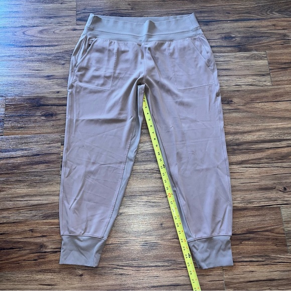 Athleta Venice Jogger Pants Womens XL Rustic Brown Pocket Zip Stretch Pull On - Picture 9 of 10